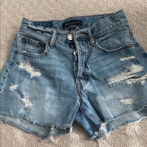 Aeropostale Distressed Light Blue Jean Shorts